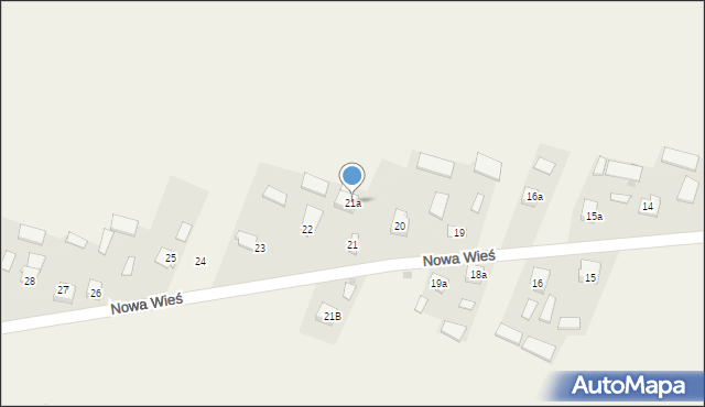 Nowa Wieś, Nowa Wieś, 21a, mapa Nowa Wieś