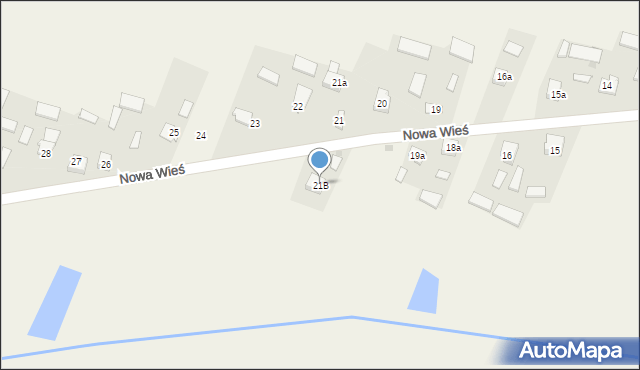 Nowa Wieś, Nowa Wieś, 21B, mapa Nowa Wieś