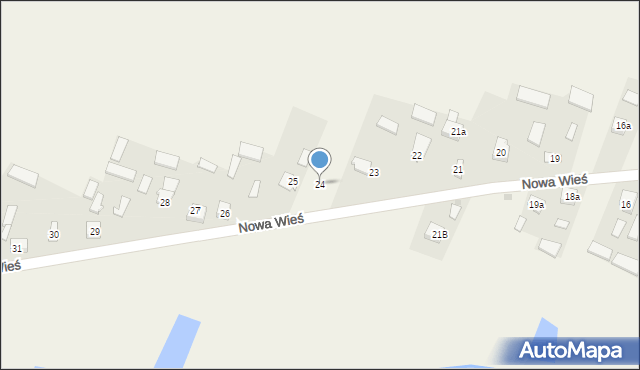 Nowa Wieś, Nowa Wieś, 24, mapa Nowa Wieś