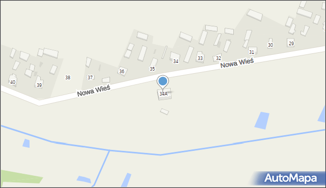 Nowa Wieś, Nowa Wieś, 34A, mapa Nowa Wieś