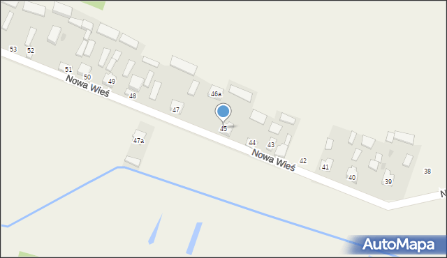 Nowa Wieś, Nowa Wieś, 45, mapa Nowa Wieś