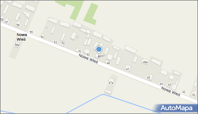 Nowa Wieś, Nowa Wieś, 49, mapa Nowa Wieś