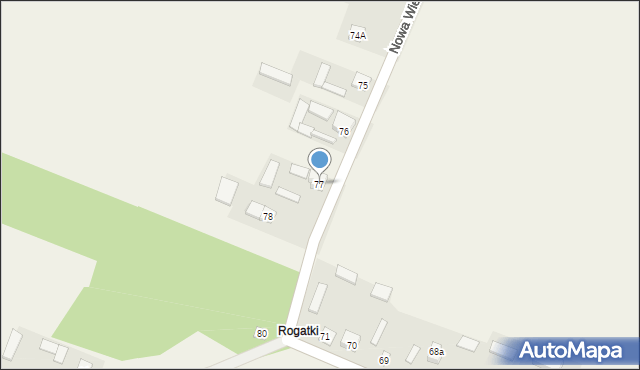 Nowa Wieś, Nowa Wieś, 77, mapa Nowa Wieś