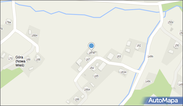 Nowa Wieś, Nowa Wieś, 167A, mapa Nowa Wieś