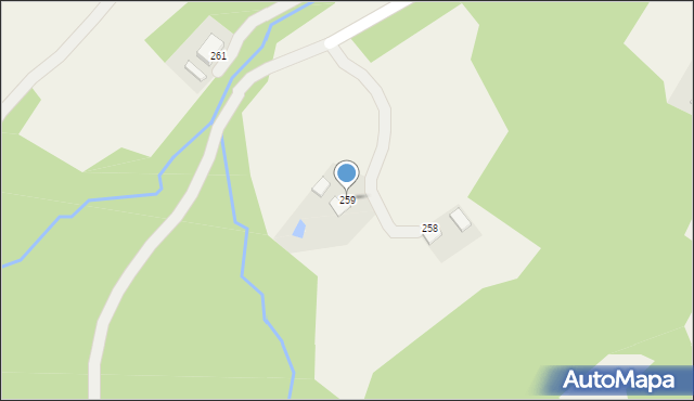 Nowa Wieś, Nowa Wieś, 259, mapa Nowa Wieś