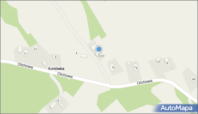 Nowa Wieś, Nowa Wieś, 7, mapa Nowa Wieś