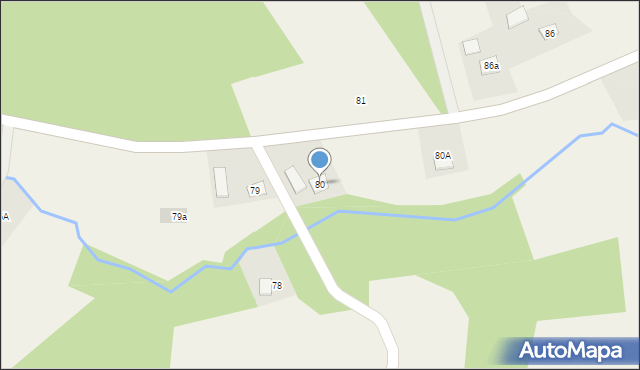 Nowa Wieś, Nowa Wieś, 80, mapa Nowa Wieś
