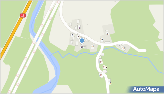 Nowa Wieś, Nowa Wieś, 4a, mapa Nowa Wieś