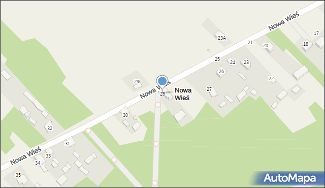 Nowa Wieś, Nowa Wieś, 28, mapa Nowa Wieś