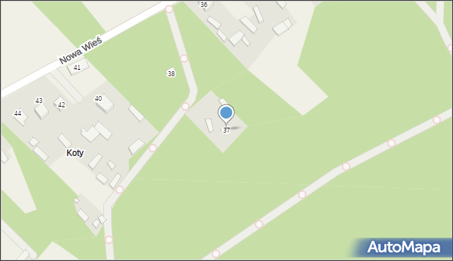 Nowa Wieś, Nowa Wieś, 37, mapa Nowa Wieś