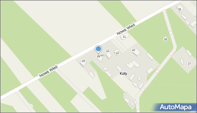 Nowa Wieś, Nowa Wieś, 44, mapa Nowa Wieś