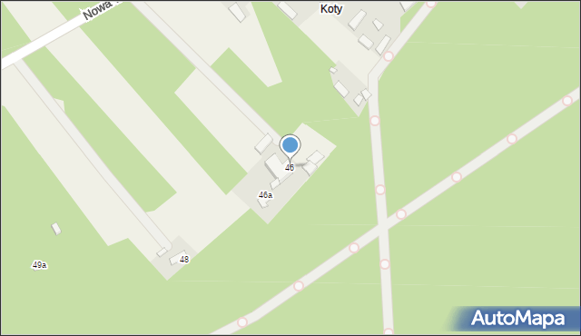 Nowa Wieś, Nowa Wieś, 46, mapa Nowa Wieś