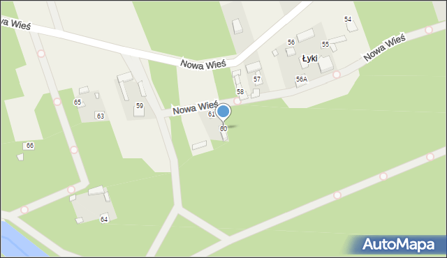 Nowa Wieś, Nowa Wieś, 60, mapa Nowa Wieś
