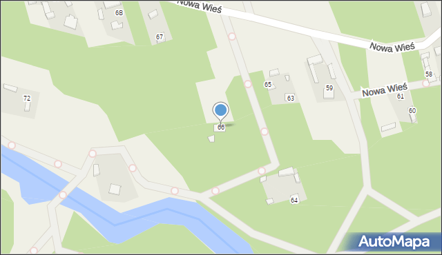 Nowa Wieś, Nowa Wieś, 66, mapa Nowa Wieś