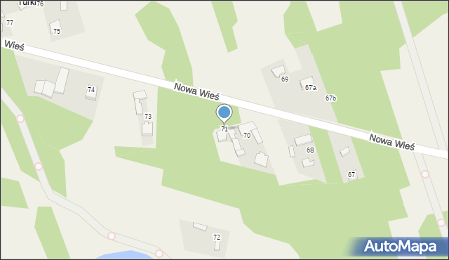 Nowa Wieś, Nowa Wieś, 71, mapa Nowa Wieś