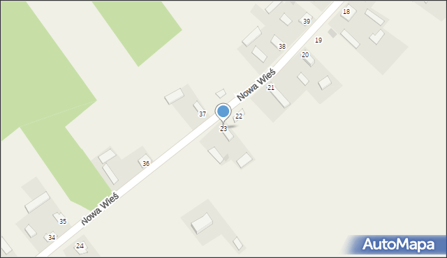 Nowa Wieś, Nowa Wieś, 23, mapa Nowa Wieś