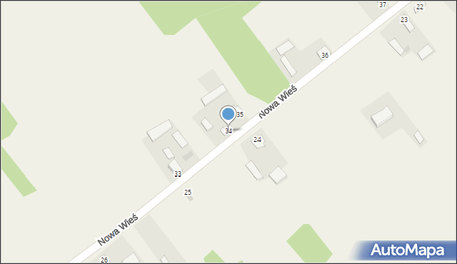 Nowa Wieś, Nowa Wieś, 34, mapa Nowa Wieś