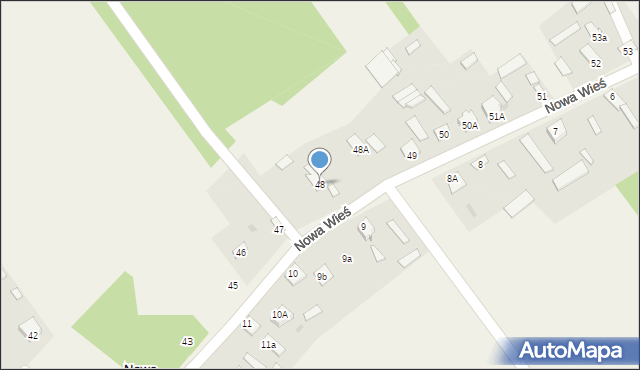 Nowa Wieś, Nowa Wieś, 48, mapa Nowa Wieś