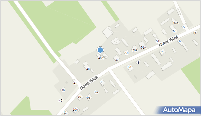 Nowa Wieś, Nowa Wieś, 48A, mapa Nowa Wieś