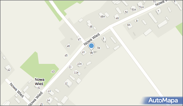 Nowa Wieś, Nowa Wieś, 9b, mapa Nowa Wieś