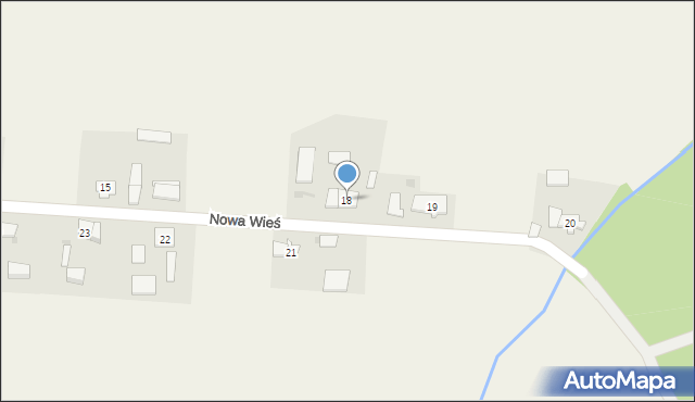 Nowa Wieś, Nowa Wieś, 18, mapa Nowa Wieś