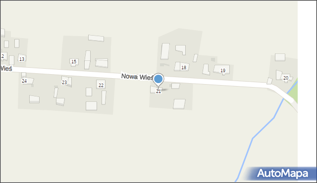 Nowa Wieś, Nowa Wieś, 21, mapa Nowa Wieś