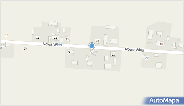 Nowa Wieś, Nowa Wieś, 23, mapa Nowa Wieś
