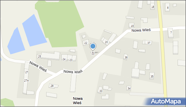 Nowa Wieś, Nowa Wieś, 21, mapa Nowa Wieś
