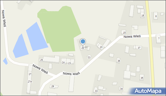 Nowa Wieś, Nowa Wieś, 22, mapa Nowa Wieś