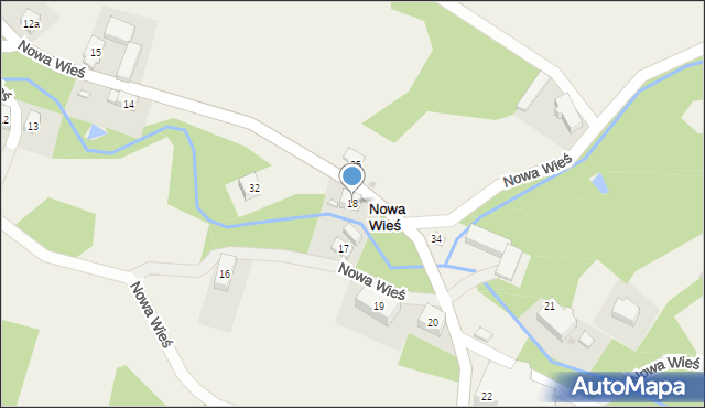 Nowa Wieś, Nowa Wieś, 18, mapa Nowa Wieś