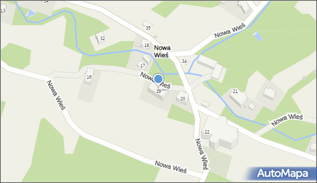 Nowa Wieś, Nowa Wieś, 19, mapa Nowa Wieś