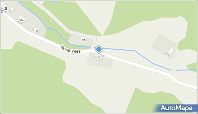 Nowa Wieś, Nowa Wieś, 31, mapa Nowa Wieś