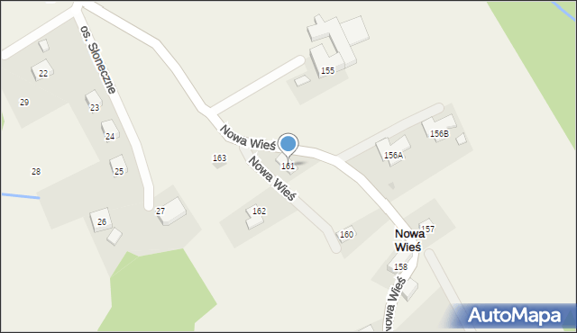 Nowa Wieś, Nowa Wieś, 161, mapa Nowa Wieś