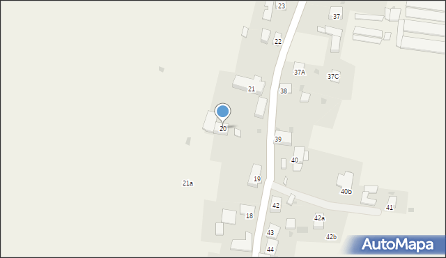 Nowa Wieś, Nowa Wieś, 20, mapa Nowa Wieś