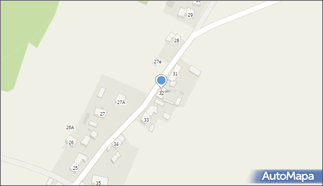 Nowa Wieś, Nowa Wieś, 32, mapa Nowa Wieś