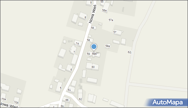 Nowa Wieś, Nowa Wieś, 59A, mapa Nowa Wieś