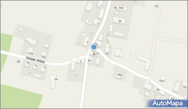 Nowa Wieś, Nowa Wieś, 66, mapa Nowa Wieś