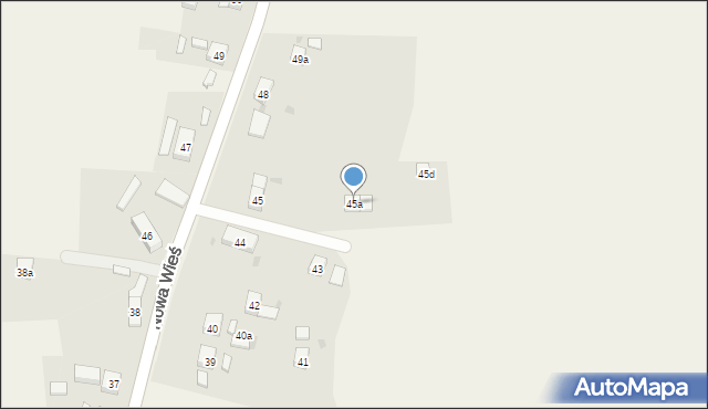 Nowa Wieś, Nowa Wieś, 45a, mapa Nowa Wieś