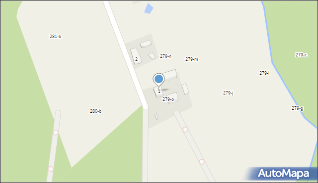 Nowa Wieś, Nowa Wieś, 1, mapa Nowa Wieś