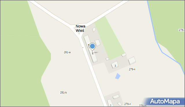 Nowa Wieś, Nowa Wieś, 4, mapa Nowa Wieś