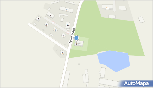 Nowa Wieś, Nowa Wieś, 2, mapa Nowa Wieś