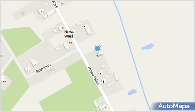 Nowa Wieś, Nowa Wieś, 6, mapa Nowa Wieś