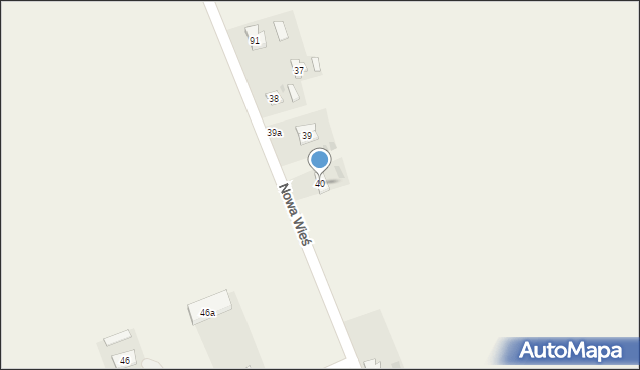 Nowa Wieś, Nowa Wieś, 40, mapa Nowa Wieś