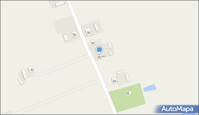 Nowa Wieś, Nowa Wieś, 61, mapa Nowa Wieś