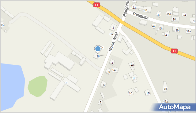Nowa Wieś, Nowa Wieś, 3b, mapa Nowa Wieś