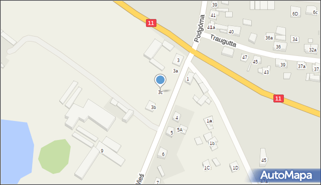 Nowa Wieś, Nowa Wieś, 3c, mapa Nowa Wieś