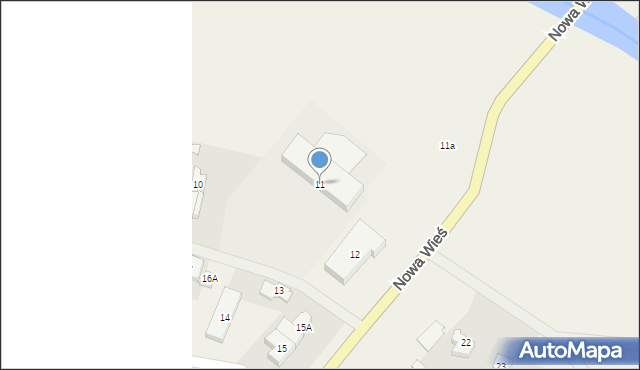 Nowa Wieś, Nowa Wieś, 11, mapa Nowa Wieś