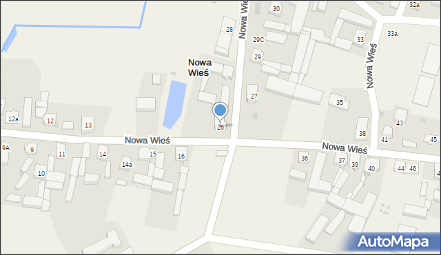 Nowa Wieś, Nowa Wieś, 26, mapa Nowa Wieś