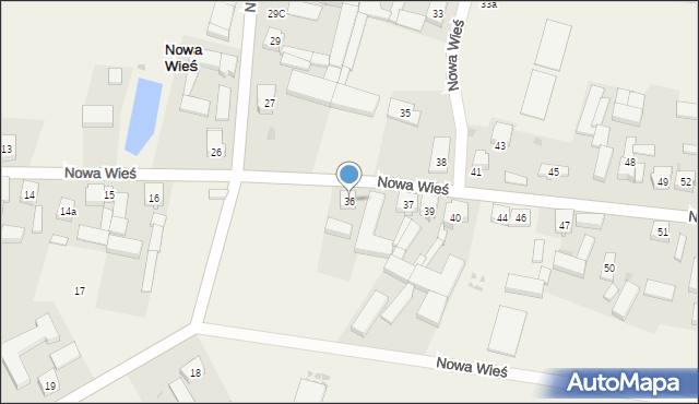 Nowa Wieś, Nowa Wieś, 36, mapa Nowa Wieś