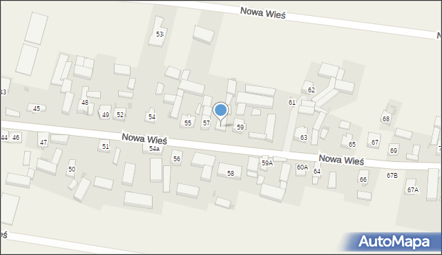 Nowa Wieś, Nowa Wieś, 57a, mapa Nowa Wieś
